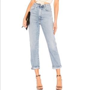 AGOLDE pinch waist kick jean in impression